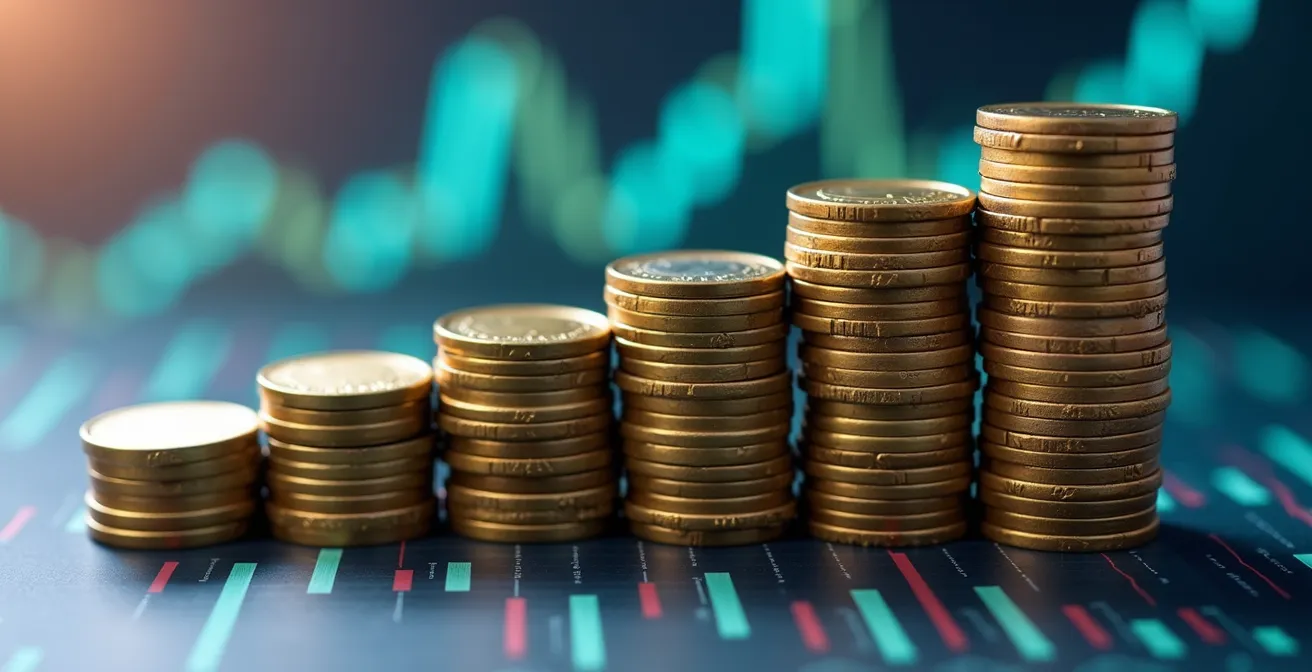 Portfolio-Strategie für monatliche ETF-Ausschüttungen visualisiert