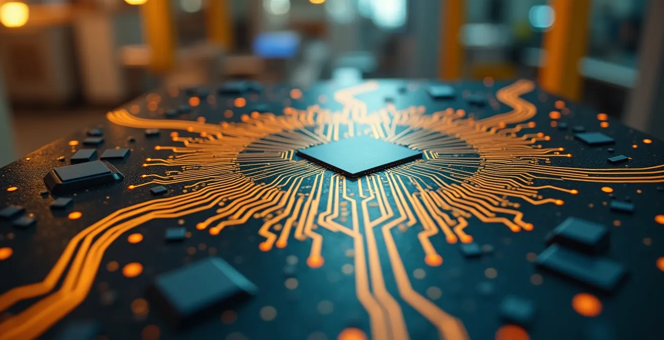 Mikrochip-Produktion in Taiwan mit globalen Verbindungen zur deutschen Automobilindustrie