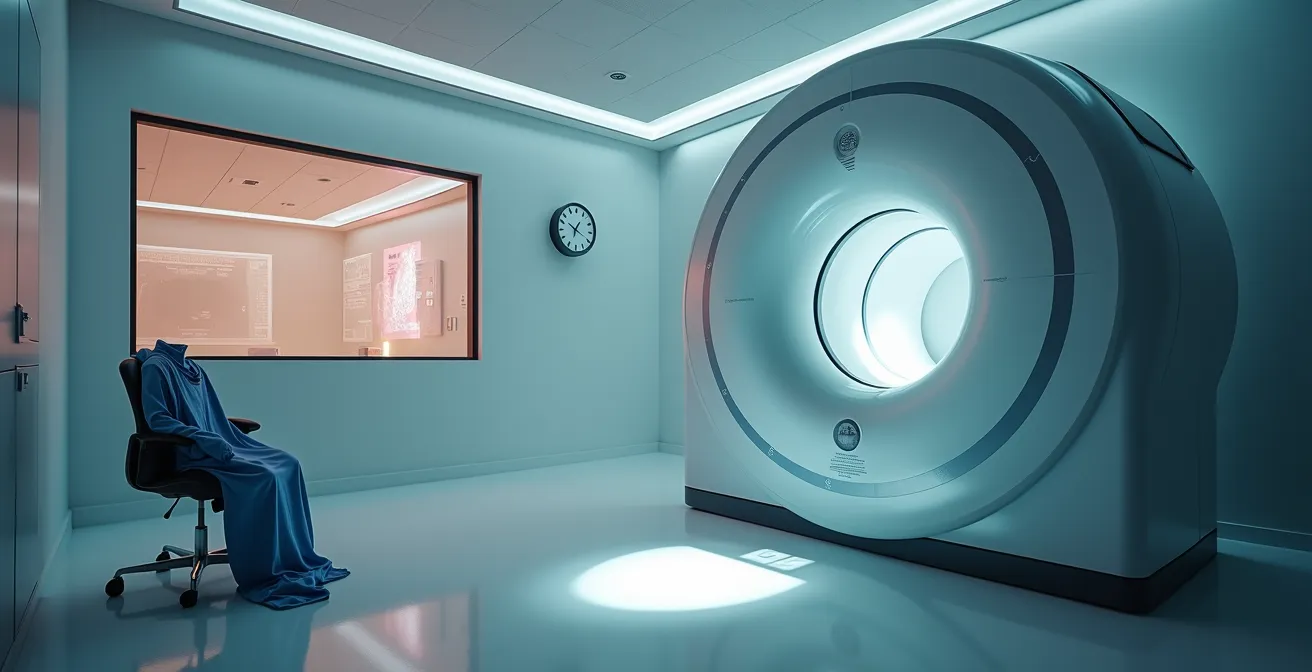 MRT-Scanner in deutscher Klinik aus Patientenperspektive