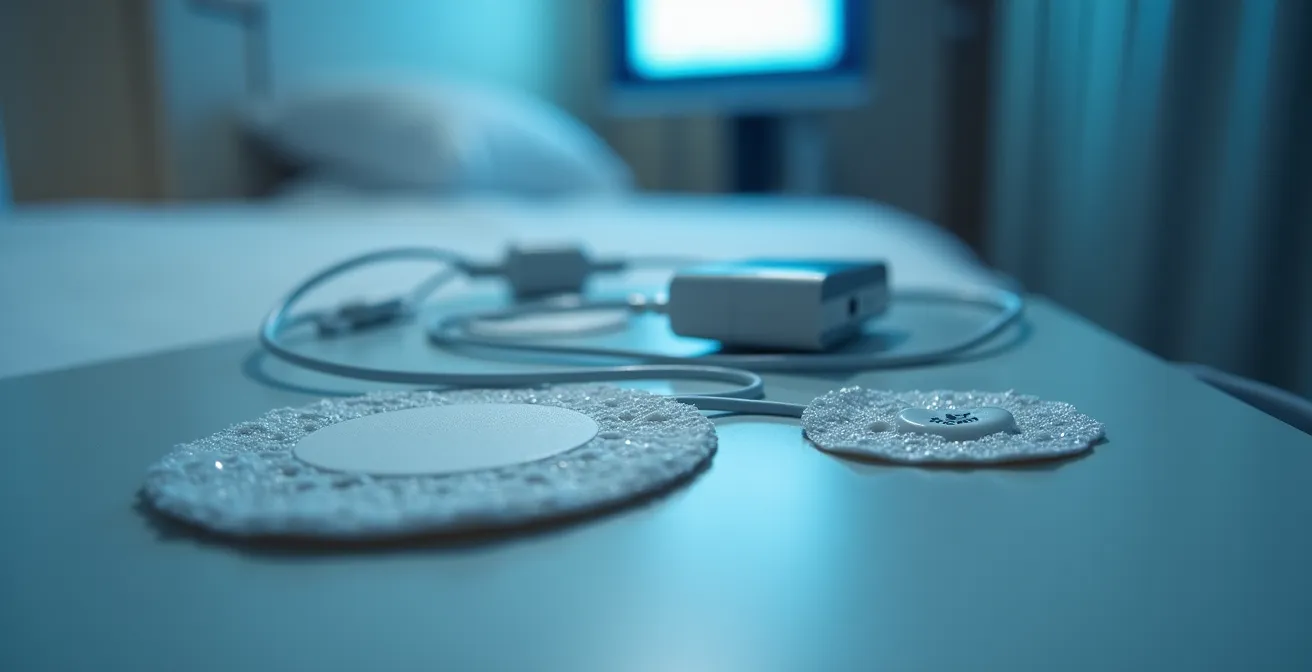 Moderne Schlaflabor-Ausstattung mit Überwachungsgeräten in deutschem Krankenhaus